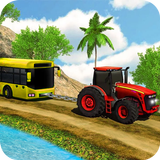 tracción real del tractor pesado icono
