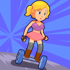 ikon Hoverboard Rider Skaty Girl