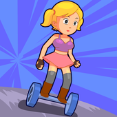 Hoverboard Rider Skaty Girl icon