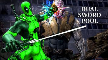 Dual Sword Superhero vs Cable Time hero combat capture d'écran 3