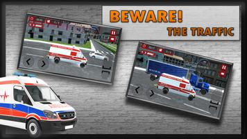 New City Ambulance game: Rescue Driver Affiche