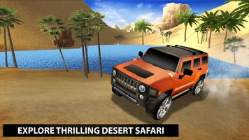 Safari Jeep Rally Desert Racing Affiche