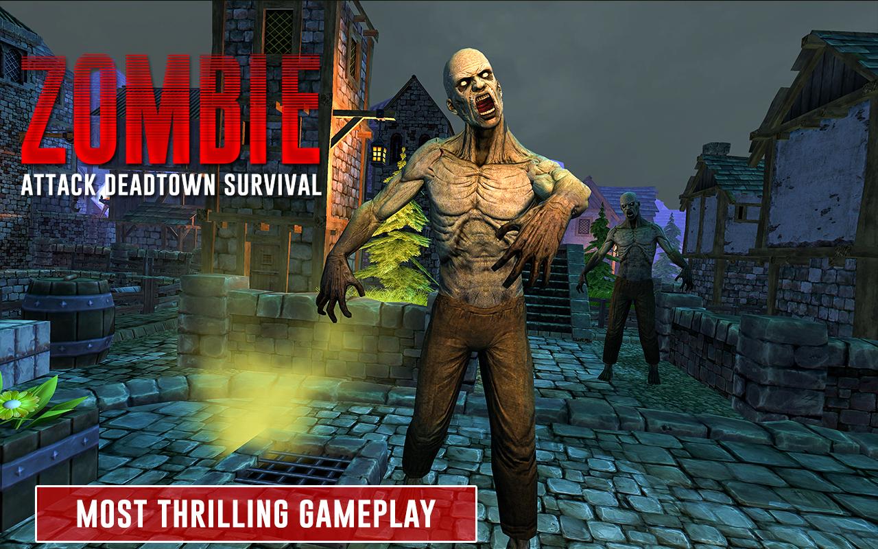Zombie Attack Deadtown Zombie Apocalypse Survival For Android Apk Download - zombie infection attack roblox