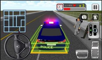Crazy Police Car 3D capture d'écran 2