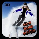 Snow Board Skating 3D icône