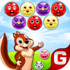 آیکون‌ Squirrel Arcade Wild Nuts - Match 3 Bubble Shooter