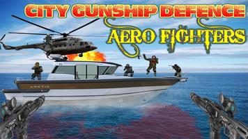 City Gunship Defence - Aero Fighters Affiche