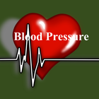 Blood pressure with fingerprints icon