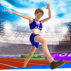 Campeón de atletismo Sprint - Carrera olímpica icono