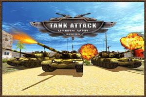 Tank Attack Urban War Sim 3D Affiche