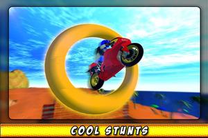 Sepeda Balap 3D Pantai Stunt screenshot 2