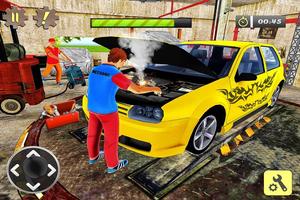 Car Mechanic Auto Workshop 3D Affiche