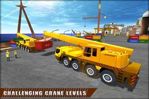Crane Operator Cargo Transport Affiche