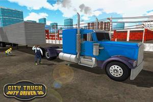 Cidade Duty Truck driver 3D imagem de tela 2