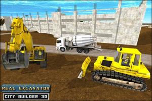 Real Excavator City Builder 3D poster