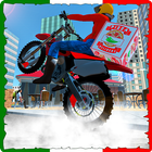 Pizza Delivery Moto Bike Rider ícone