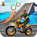 Moto Beach Jumping Bike Stunt icône