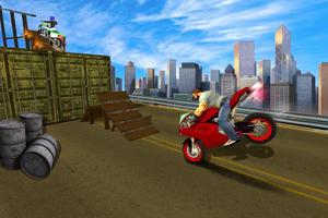 moto Pantai melompat sepeda stunts screenshot 1