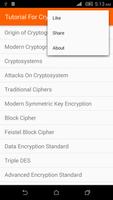 برنامه‌نما Cryptography Tutorial عکس از صفحه