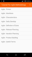 Agile Methodology Tutorial poster