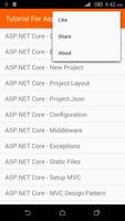 Tutorial For Asp.Net Core اسکرین شاٹ 2