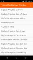 Tutorial For Big Data Analytics Affiche
