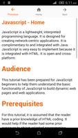 Tutorial For Javascript اسکرین شاٹ 1