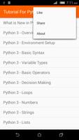 Tutorial For Python 3 capture d'écran 2