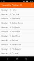 Tutorial For Windows 10 الملصق