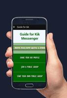 Guide for kik messenger Affiche