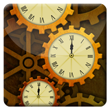 Gear World Analog Clock LWP icon