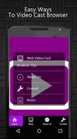 Web Video Cast Browser Tips capture d'écran 2
