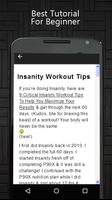 Insanity Workout Tips capture d'écran 1