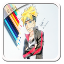 how to draw easy Boruto Characters APK
