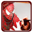 how to draw Easy Spider MEN আইকন