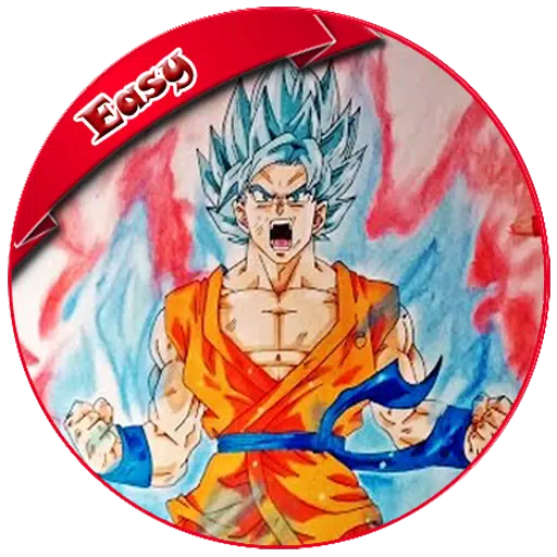 Como Desenhar o Goku SSJ BLUE [Dragon Ball Super] Passo a Passo Fácil 