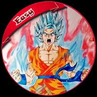how to draw Goku easy Kaioken পোস্টার
