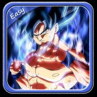 how to draw Goku Easy Ultrainstinct Affiche