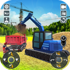 Road Construction Heavy Excavator Crane 2019 icône