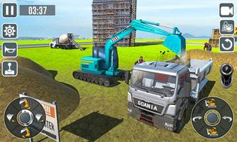 Road Construction Heavy Excavator Crane 2019 اسکرین شاٹ 2