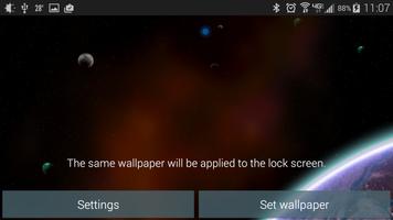 Pixel Space War Live Wallpaper capture d'écran 1