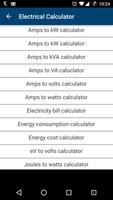 Electrical Calculator Affiche