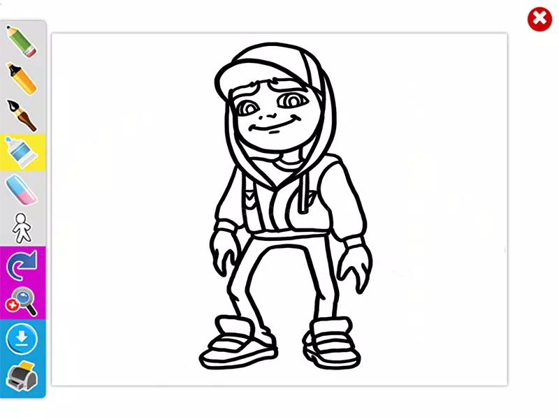 Subway Surfers Coloring Pages Printable for Free Download