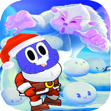 Santa Gambol Snow