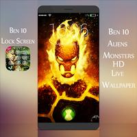 Ben Lock Screen 10 With HD Live Wallpaper Cartaz