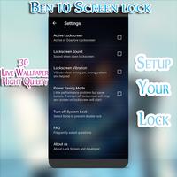 Ben Lock Screen 10 With HD Live Wallpaper screenshot 2