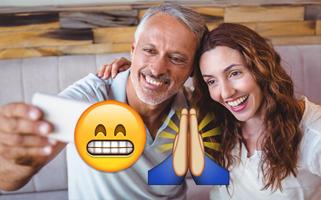 برنامه‌نما Emoji Camera Sticker Maker عکس از صفحه