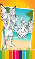 Girls Game Coloring pages for Princess barby captura de pantalla 2