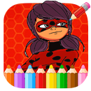 APK Mirac coloring pages for ladybug girls game