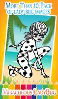 Mirac coloring pages for ladybug girls game Cartaz